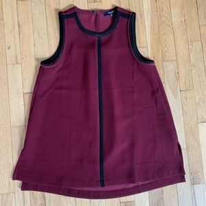 Madewell Maroon Sleeveless Top XXS